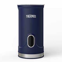Thermos - 4-in-1 Multifunctional Milk Frother Automatic Hot & Cold Soft Foam Maker Electric Steamer Ehai-5612e - Blue