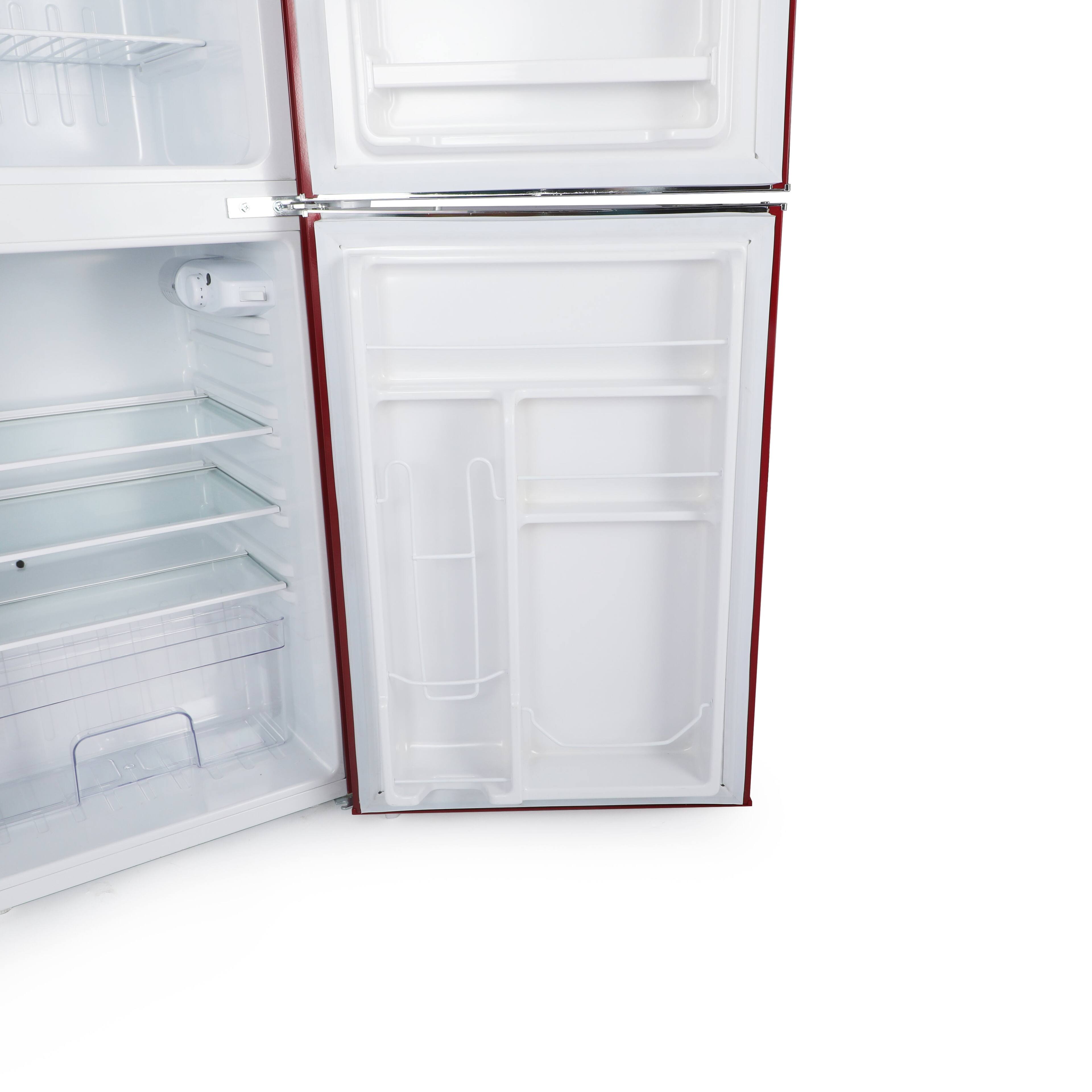 Angle. Commercial Cool - Commercial Cool 4.5 Cu. Ft. Refrigerator with Freezer, Red - Red.