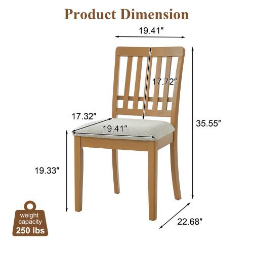 Product Dimension: 19.41" x 17.72" x 17.32" x 19.41" x 35.55" x 19.33"  
Weight Capacity: 250 lbs