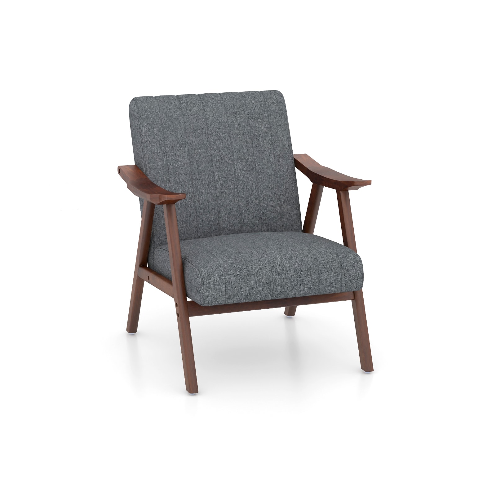 Ecooso - Modern Accent Chair Leisure Armchair with Felt Pads for Easy Movement - Light Gray