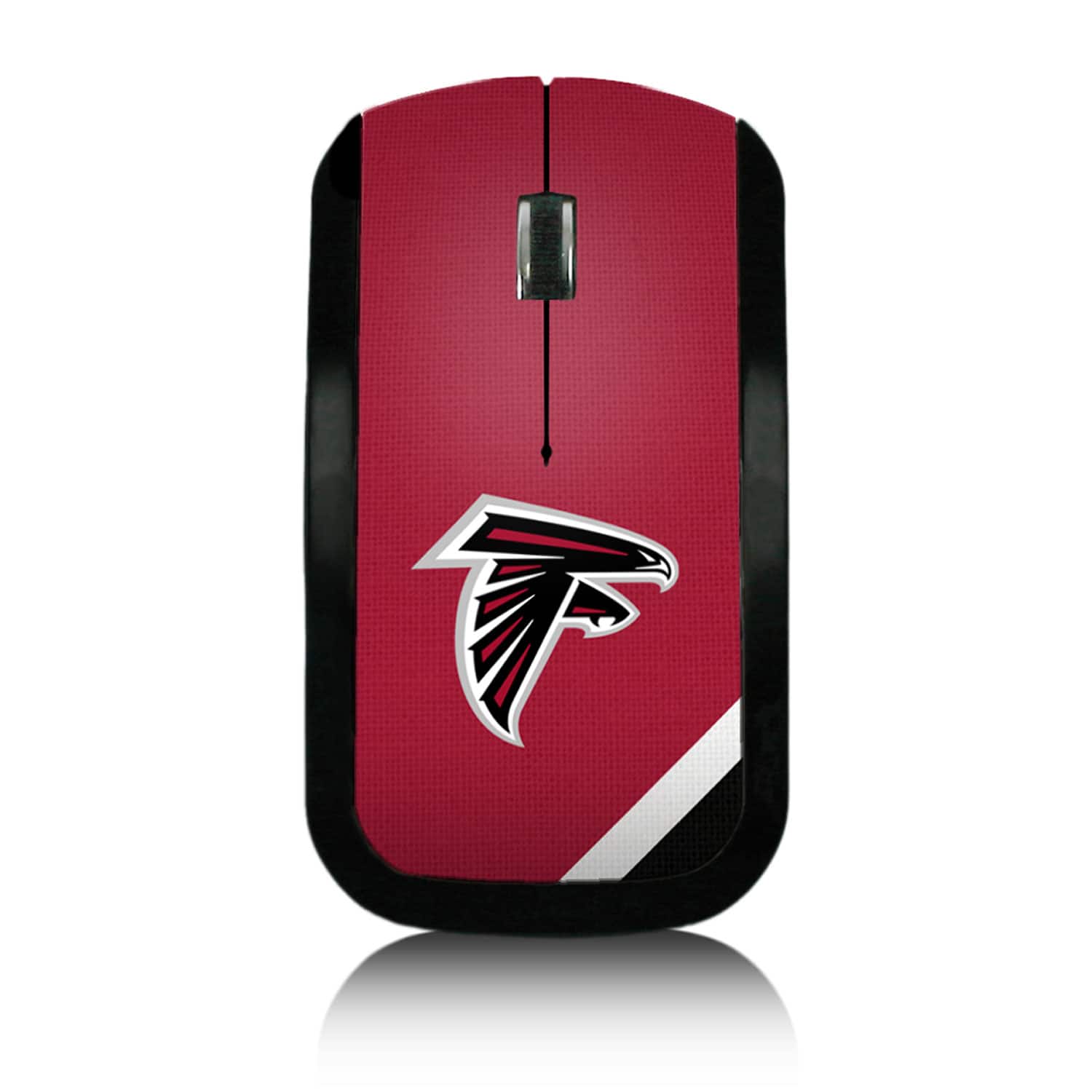 Keyscaper - Atlanta Falcons Diagonal Stripe Wireless Mouse - Wireless - Multicolor