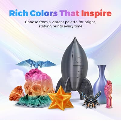 Flashforge 3D Printer Filament Silk PLA 1.75mm 1kg Spool Flashforge 3D Printer Filament Silk PLA 1.75mm 1kg Spool
