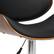 Alt View 12. Simpli Home - Marana Bentwood Adjustable Height Gas Lift Bar Stool - Black.