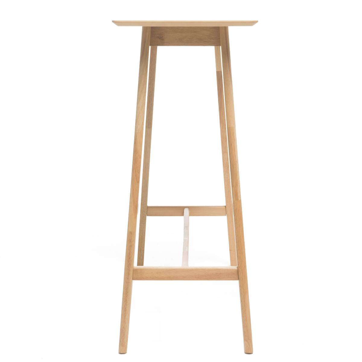 Alt View 1. Loheer - Loheer Wood Bar Table, Natural Oak Finish, 42 Inch High Dining Table - Natural Oak.
