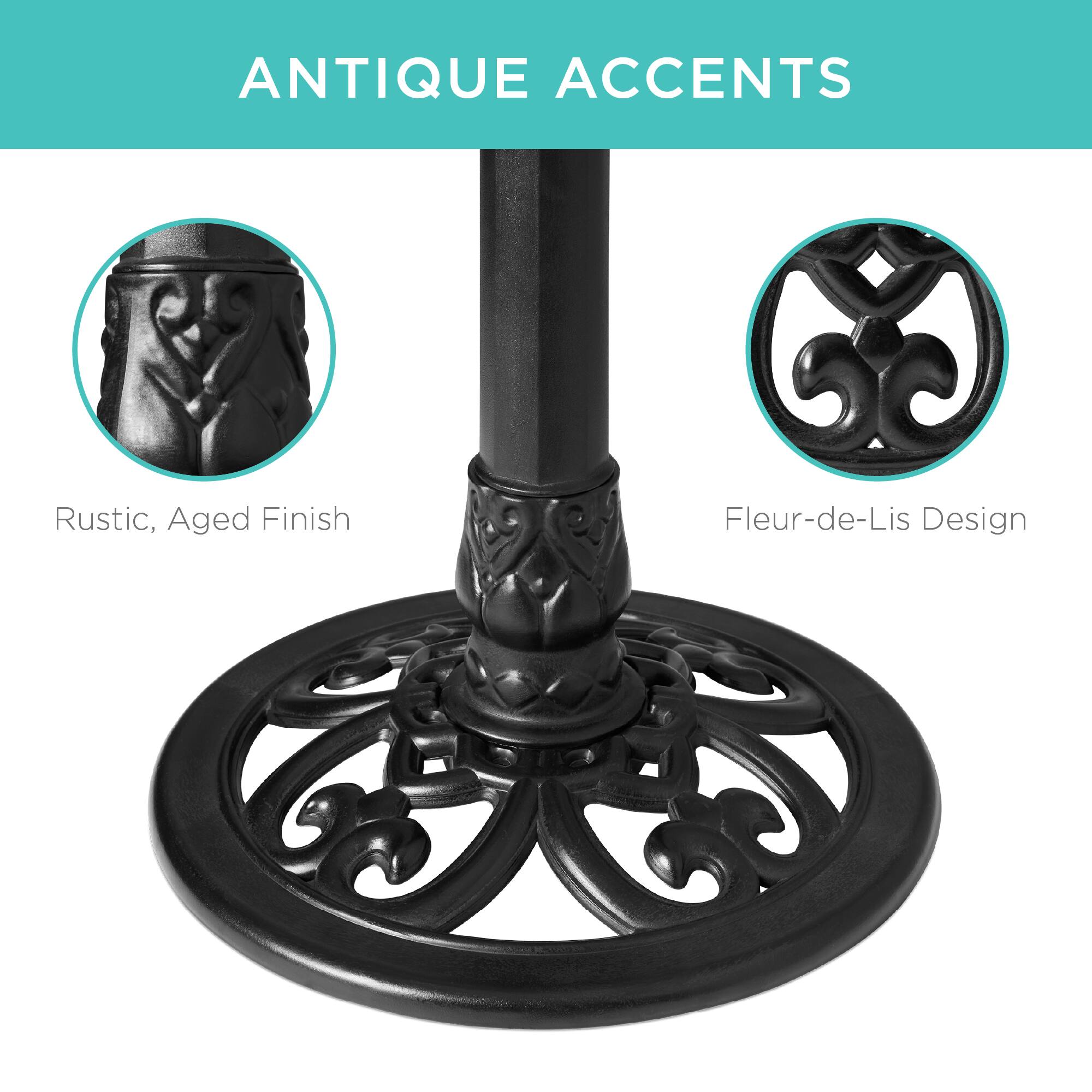 ANTIQUE ACCENTS

Rustic, Aged Finish

Fleur-de-Lis Design