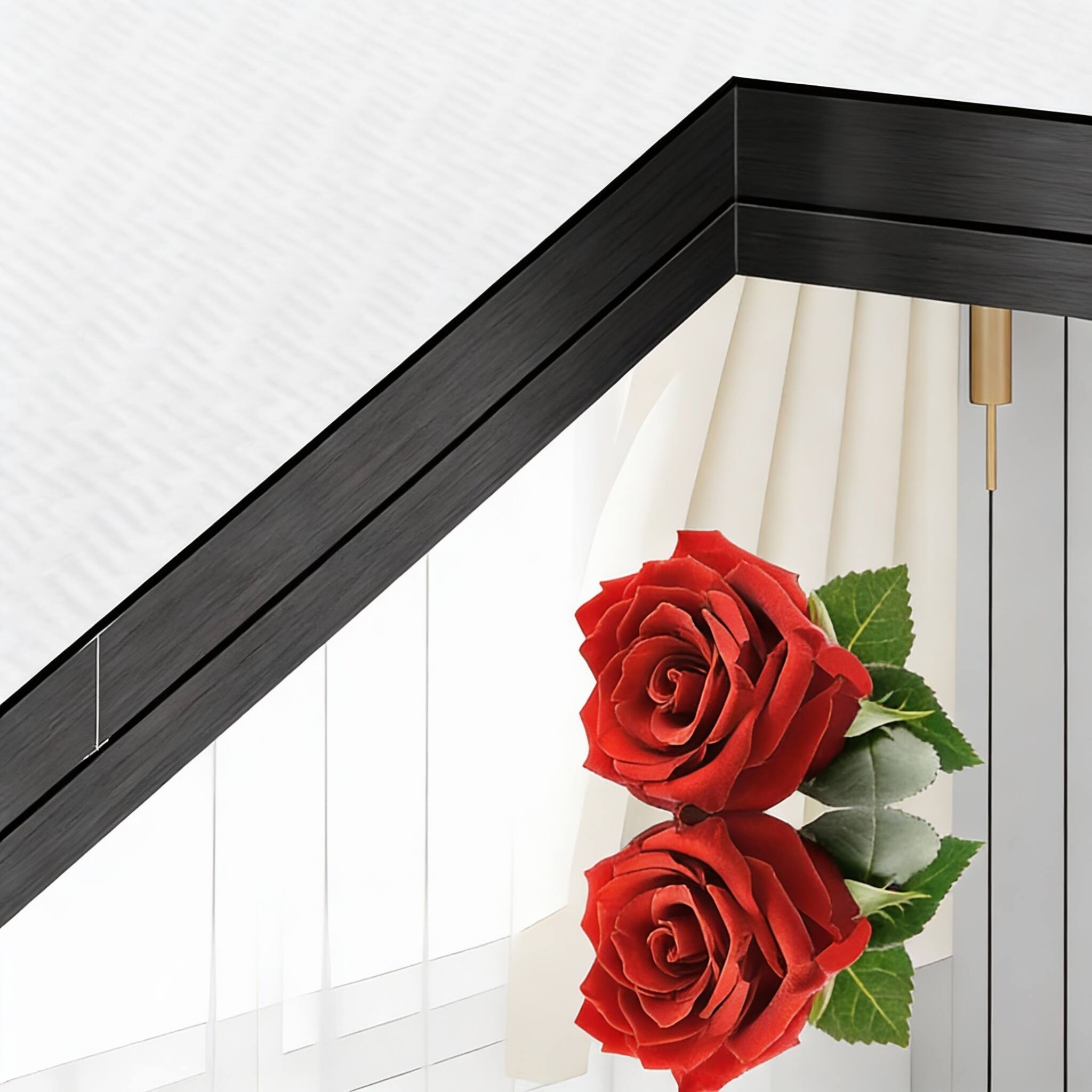 Alt View 1. METALTON - Bathroom Mirror Rectangular Framed Large Wall Mounted Vanity Over Sink For Bedroom Restroom Living Room Han - Gold 30"L x 36"W.