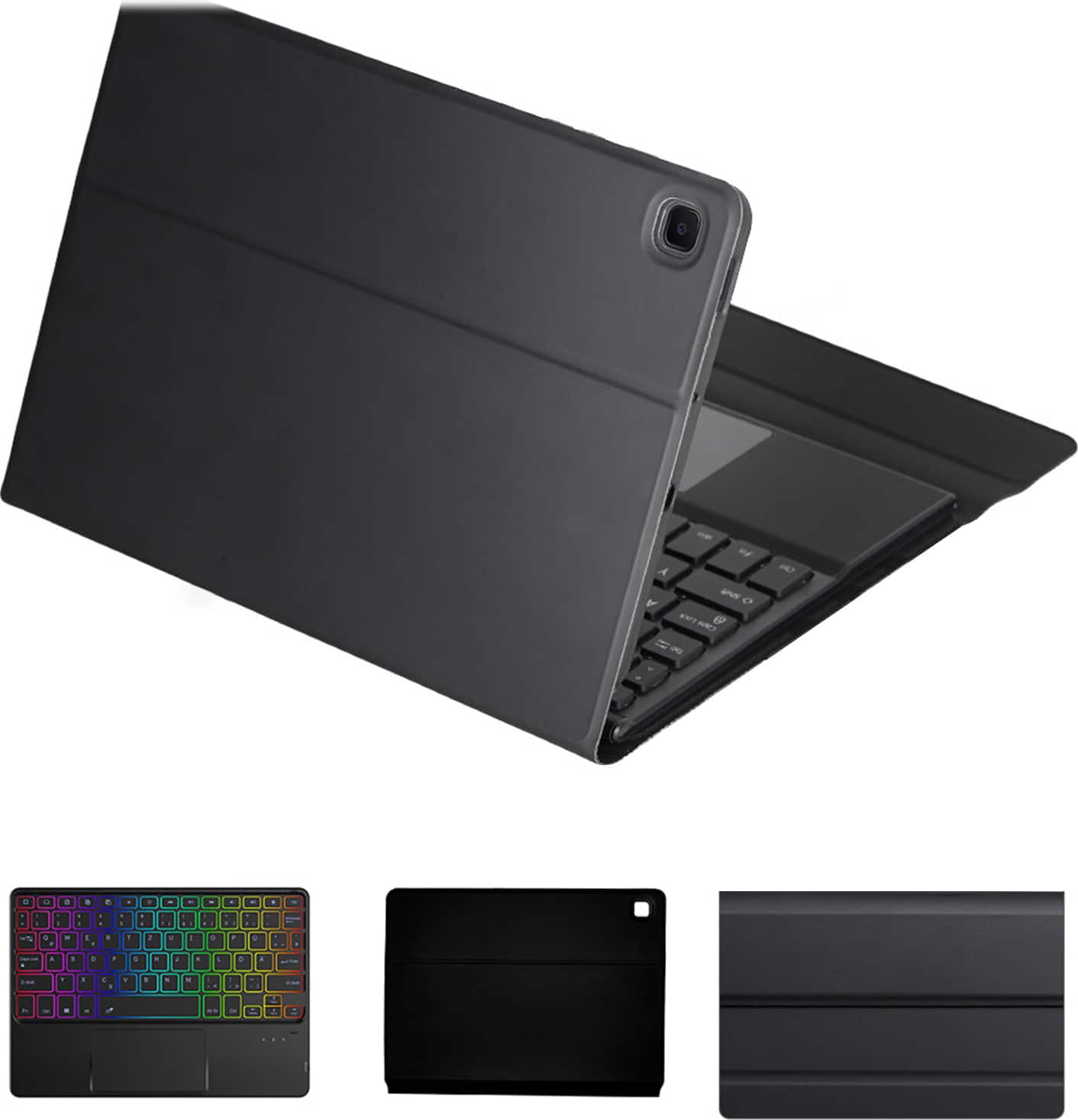 Alt View 13. SaharaCase - ProTouch Keyboard Folio Case with TrackPad for Samsung Galaxy Tab A9+ - Black.