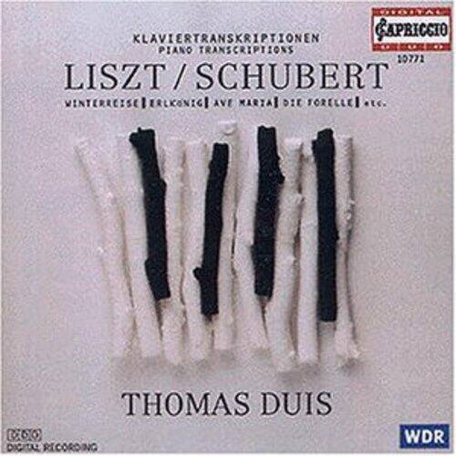 KLAVIERTRANSKRIPZIONEN  
PIANO TRANSCRIPTIONS  
LISZT / SCHUBERT  
WINTERREISE | ERLEKÖNIGE | AVE MARIA | DIE FORELLE | etc.  

THOMAS DUISS  

GAPRICCIO  
10771  

DIGITAL RECORDING  
WDR