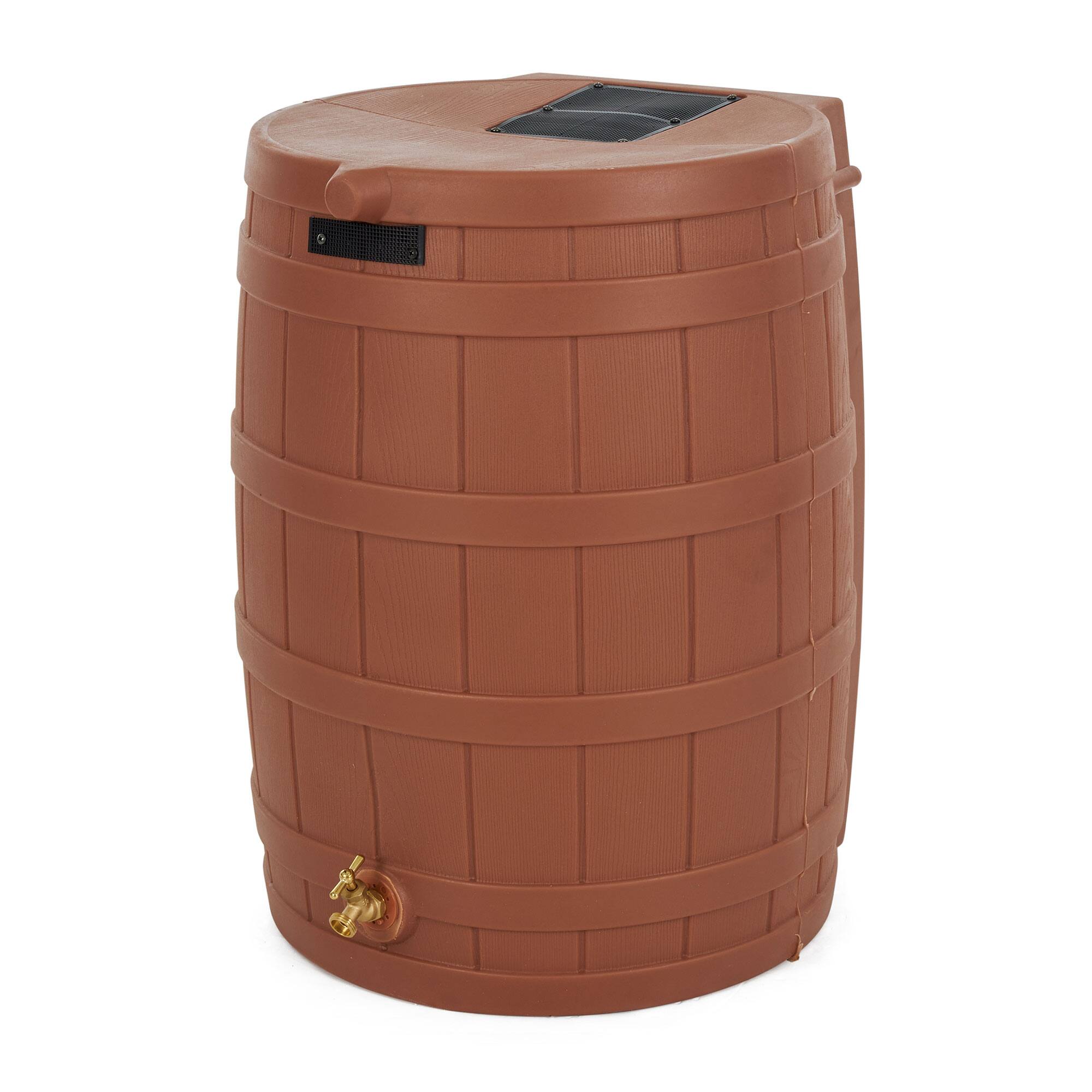 Alt View 1. Good Ideas - Good Ideas Rain Wizard Storage 50 Gallon Rain Barrel, Terra Cotta, (3 Pack).