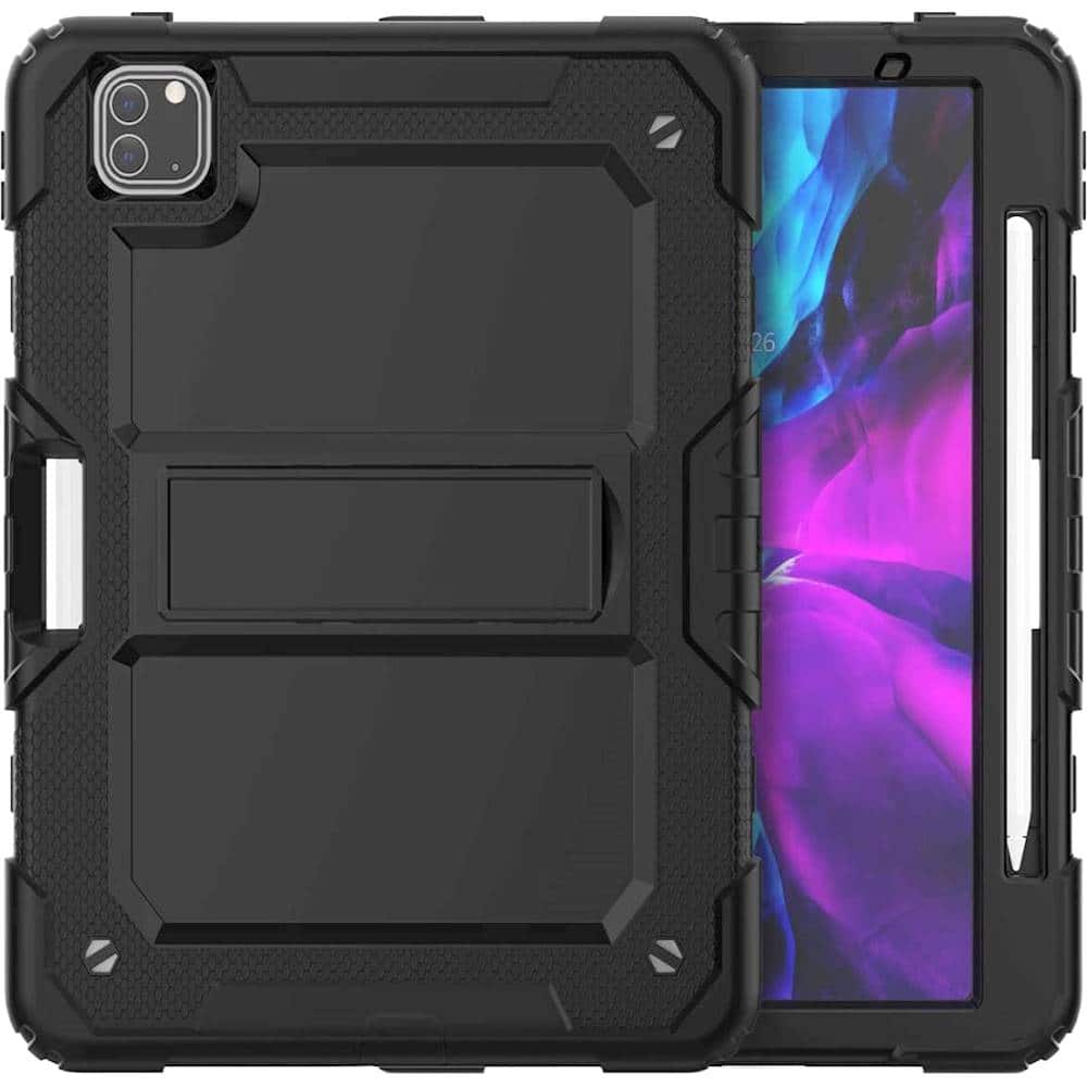 Alt View 13. SaharaCase - Protection Hand Strap Case for Apple iPad Pro 12.9 (4th, 5th, and 6th Gen 2020-2022) - Black.