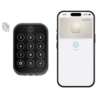 Yale - Assure Lock 2 - Smart Lock Keyless Bluetooth Deadbolt with APPLE HOME KEYS | Touchscreen Keypad Access - Black Suede - Front_Zoom