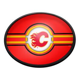 The Fan-Brand - Calgary Flames 18'' x 14'' Team Color Slimline Illuminated Wall Sign - Multicolor