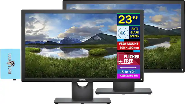23" Anti Glare Screen Dock Torm DOLL VESA Mount 100 x 100mm Flicker Free -5 to +21 Adjustable Tilt