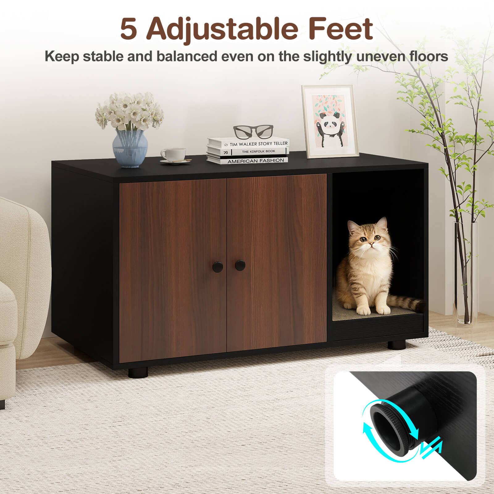 5 Adjustable Feet  
Keep stable and balanced even on the slightly uneven floors