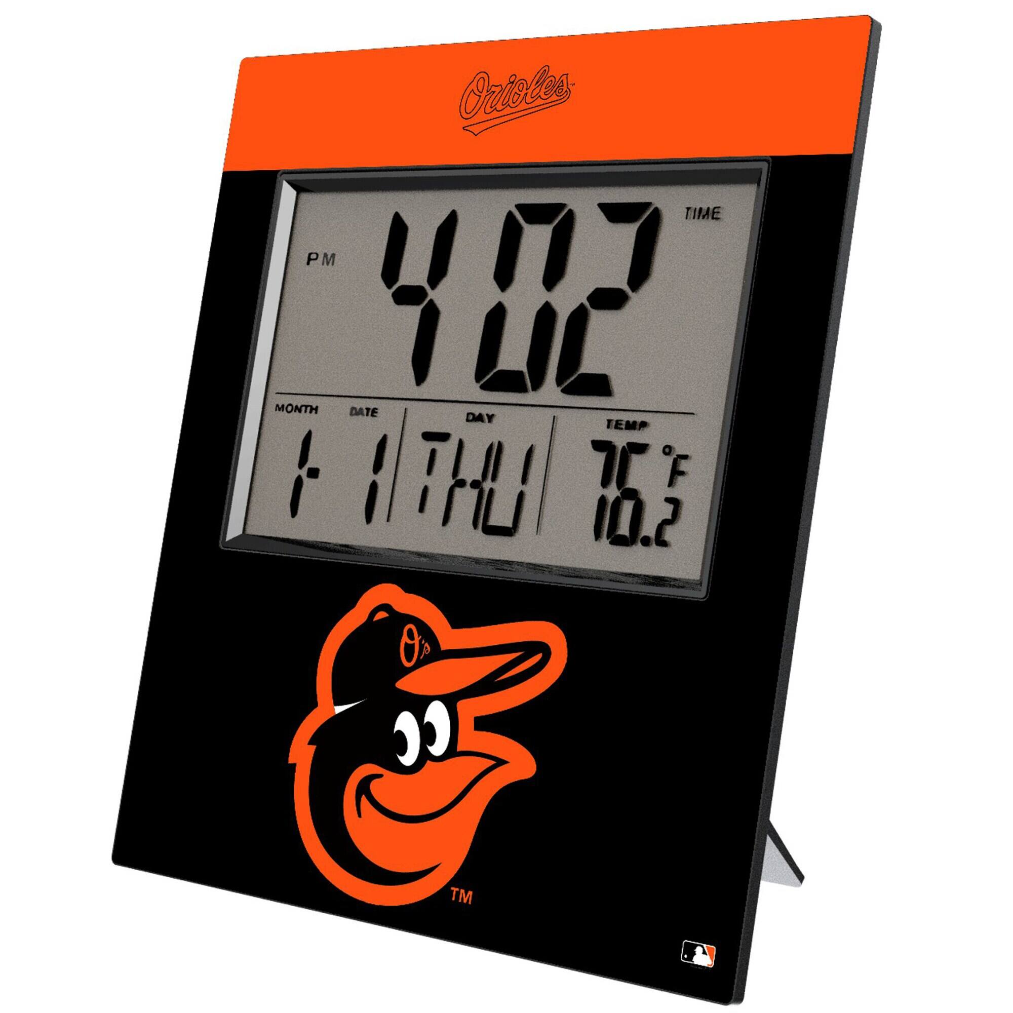 Keyscaper - Baltimore Orioles Digital Desk Clock - Multicolor