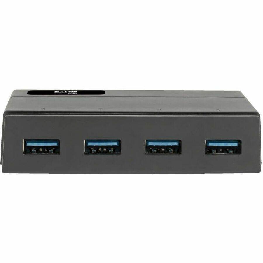 Alt View 3. Tripp Lite - Eaton Tripp Lite Series 4-Port USB 3.x (5Gbps) Hub for Data and USB Charging - USB-A, 2.4A Charging - USB Type B - Black.