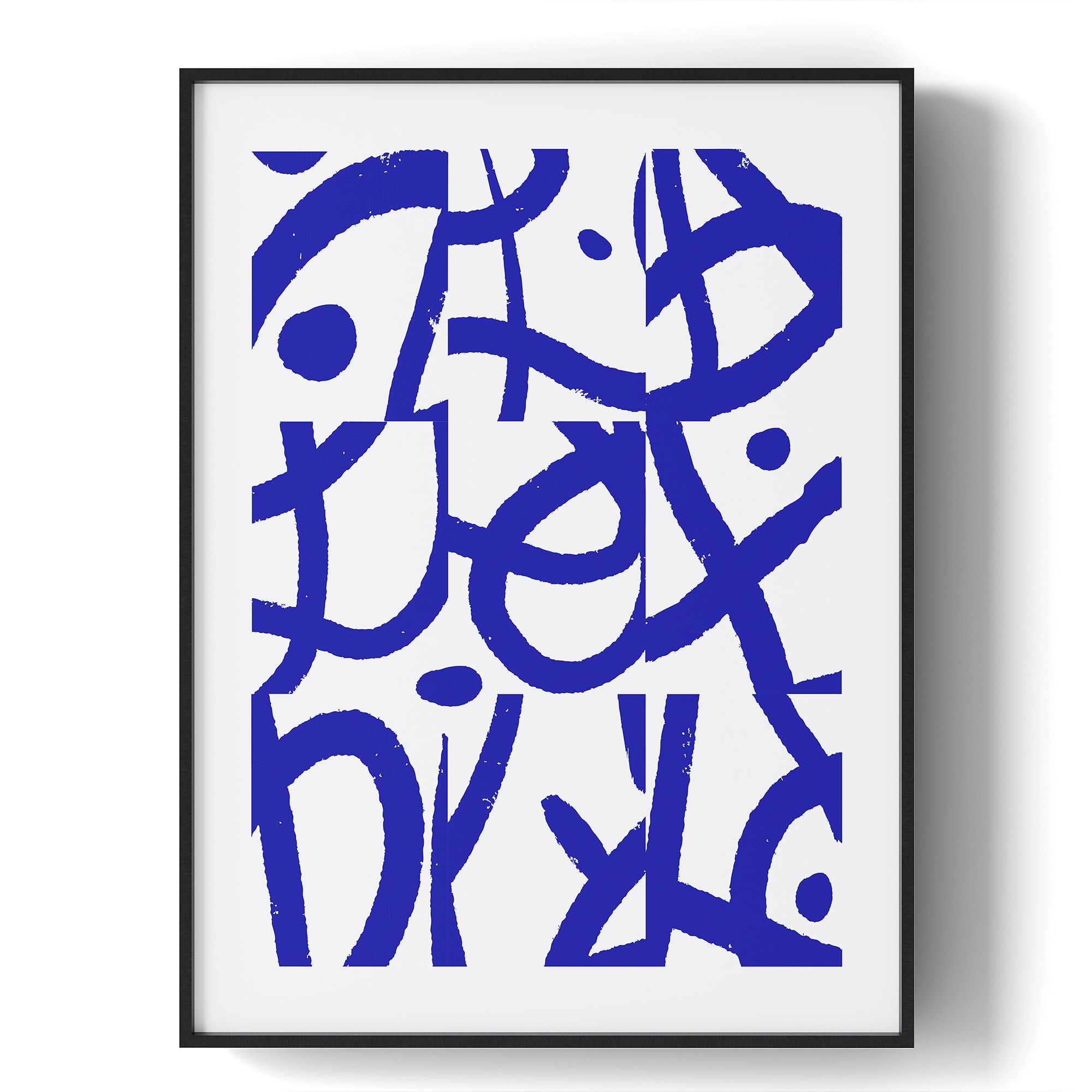 HOMLUX - 1 Piece Framed Abstract Canvas Wall Art White Background Modern Wall Decor Decorative Canvas Print 24 in. x 18 in - Multi-Colored