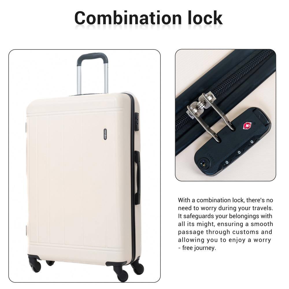 Combination lock

With a combination lock, there's no need to worry during your travels. It safeguards your belongings with all its might, ensuring a smooth passage through customs and allowing you to enjoy a worry-free journey.