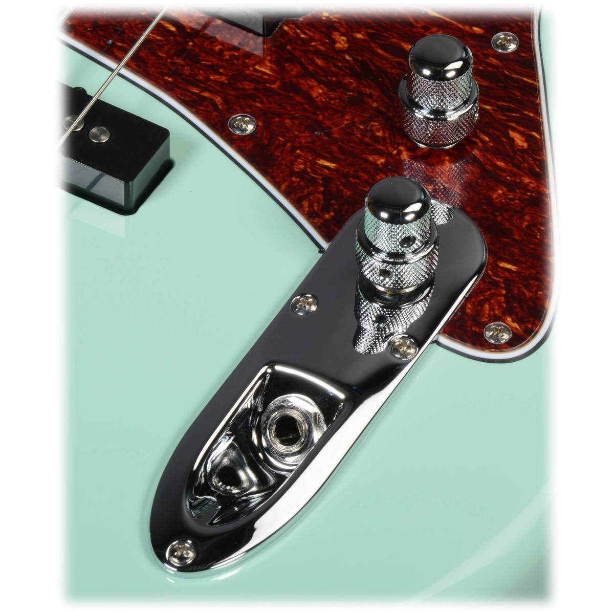 Alt View 4. Ibanez - Ibanez Talman Series TMB100 Electric Bass Guitar, Rosewood Fretboard, Mint Green.