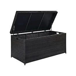 Crosley Furniture - Palm Harbor Wicker Outdoor Storage Box - Brown