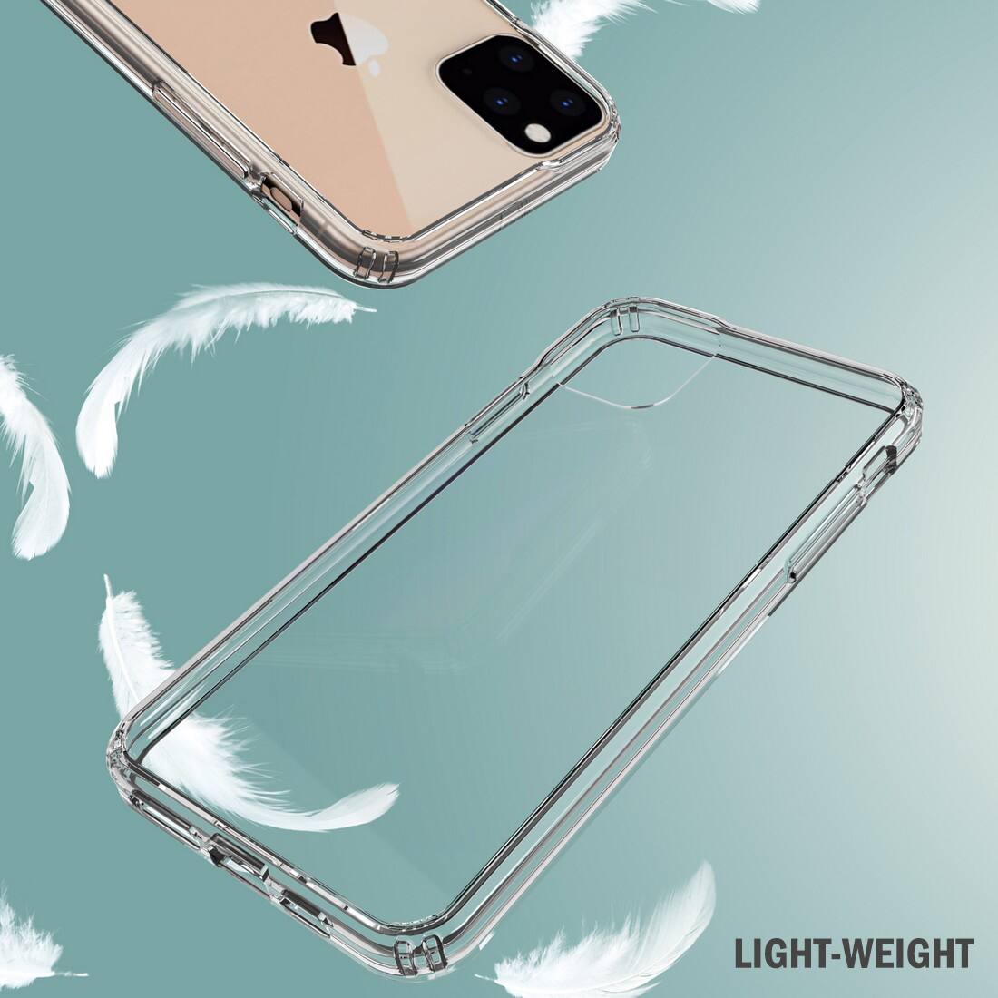 Alt View 5. Nakedcellphone - Clear Case for iPhone 11 Pro - Clear.