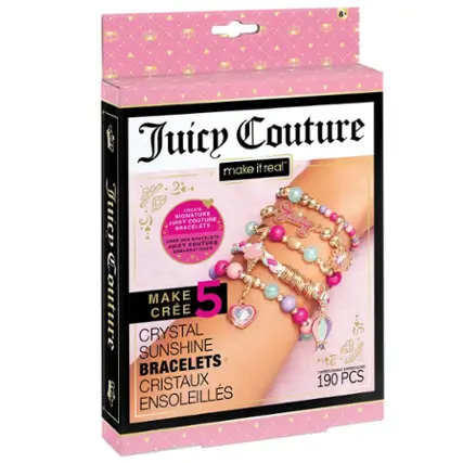 Juicy Couture Make It Real Crystal Sunshine Bracelets 5 Pack - 190 PCS Couture Emblematiques