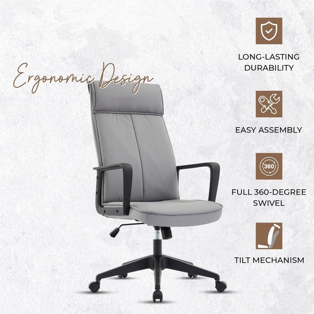 Ergonomic Design

- LONG-LASTING DURABILITY
- EASY ASSEMBLY
- FULL 360-DEGREE SWIVEL
- TILT MECHANISM