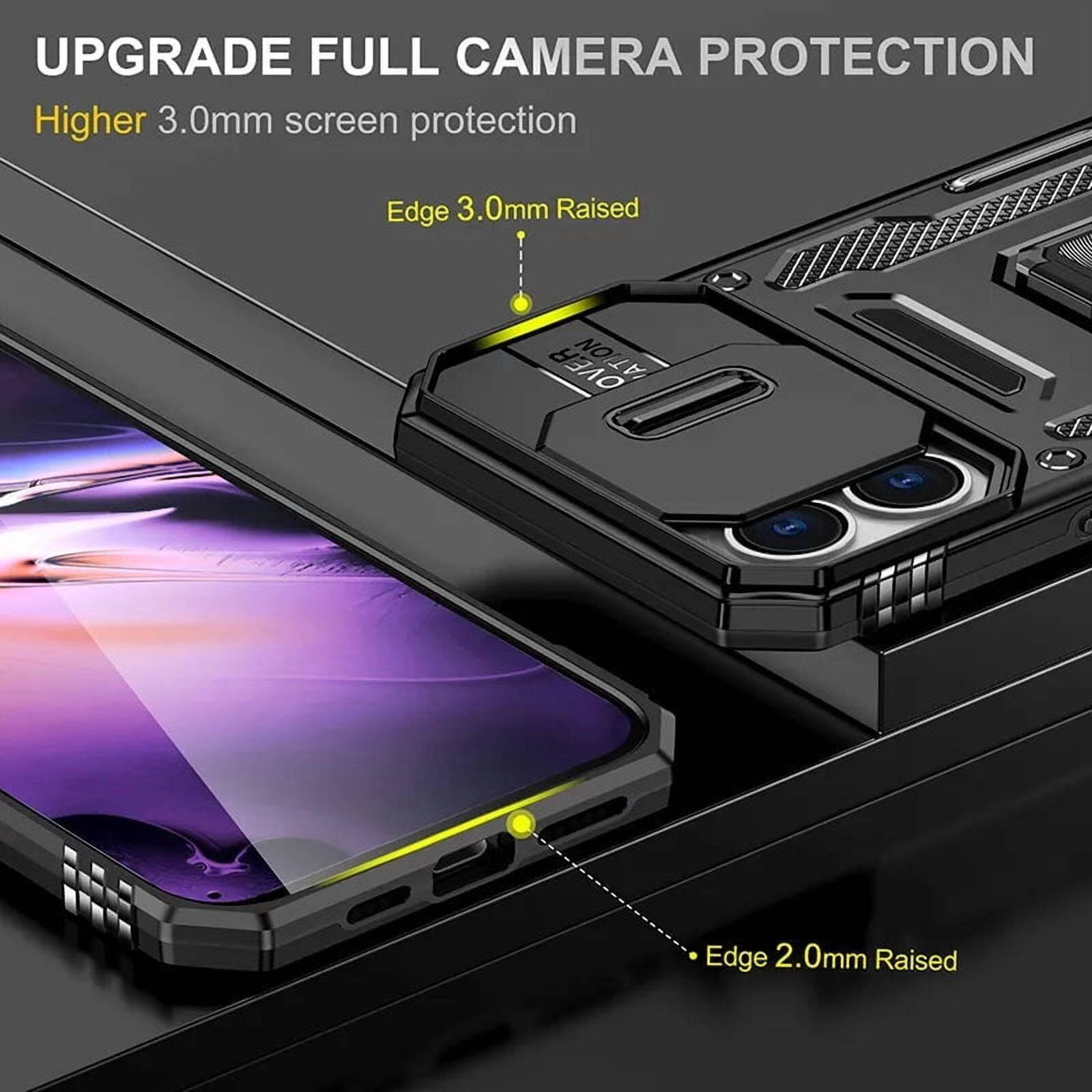 UPGRADE FULL CAMERA PROTECTION  
Higher 3.0mm screen protection  
Edge 3.0mm Raised  
Edge 2.0mm Raised