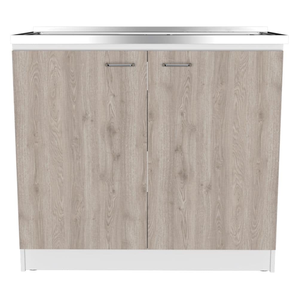 Vernal Smokey Oak Light Gray Kitchen Utility Sink
