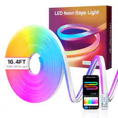 LED Neon Rope Light
LED Neon Rope Light
16.4FT RGBIC NEON Light
works with alexa