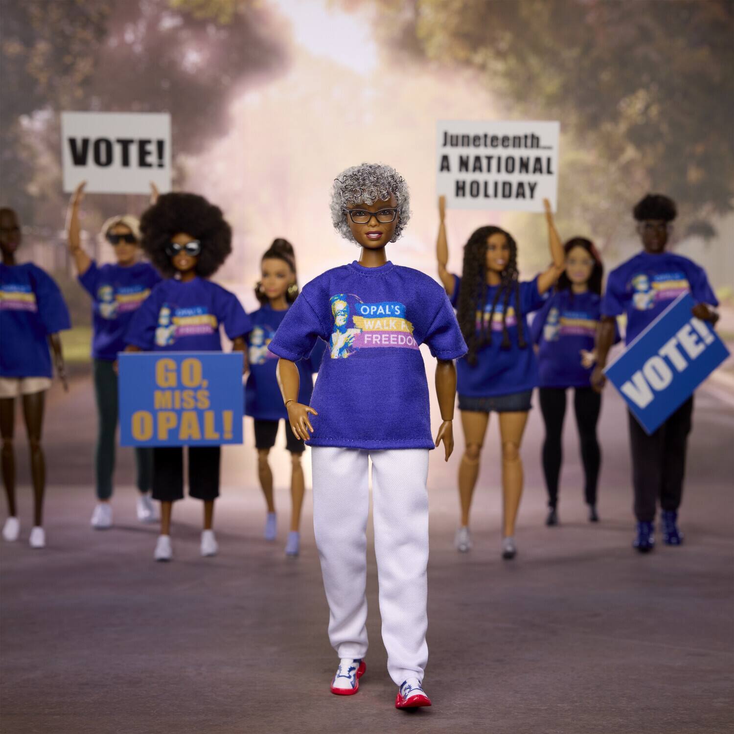 VOTE! Juneteenth: A National Holiday. Go, Miss Opal! Opal's Walk for Freedom. VOTE!