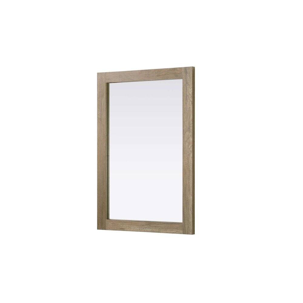 Alt View 3. Elegant Kitchen and Bath - Noah Wooden Rectangle Mirror 22 x 32 in Natural Oak - Natural Oak.