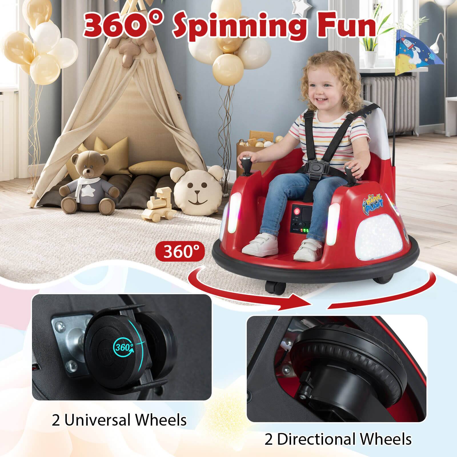 360° Spinning Fun

2 Universal Wheels

2 Directional Wheels