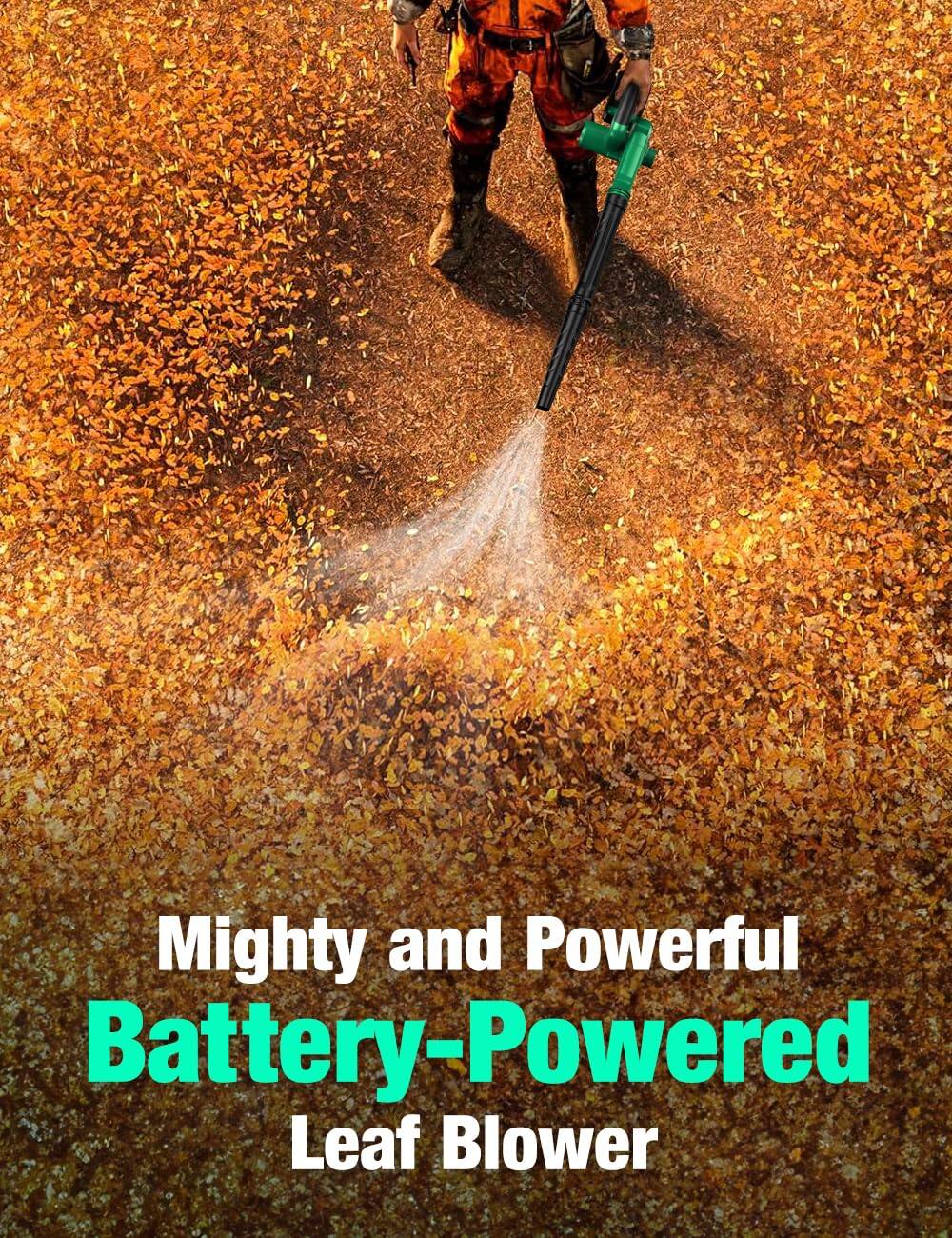 Mighty and Powerful Battery-Powered Leaf Blower