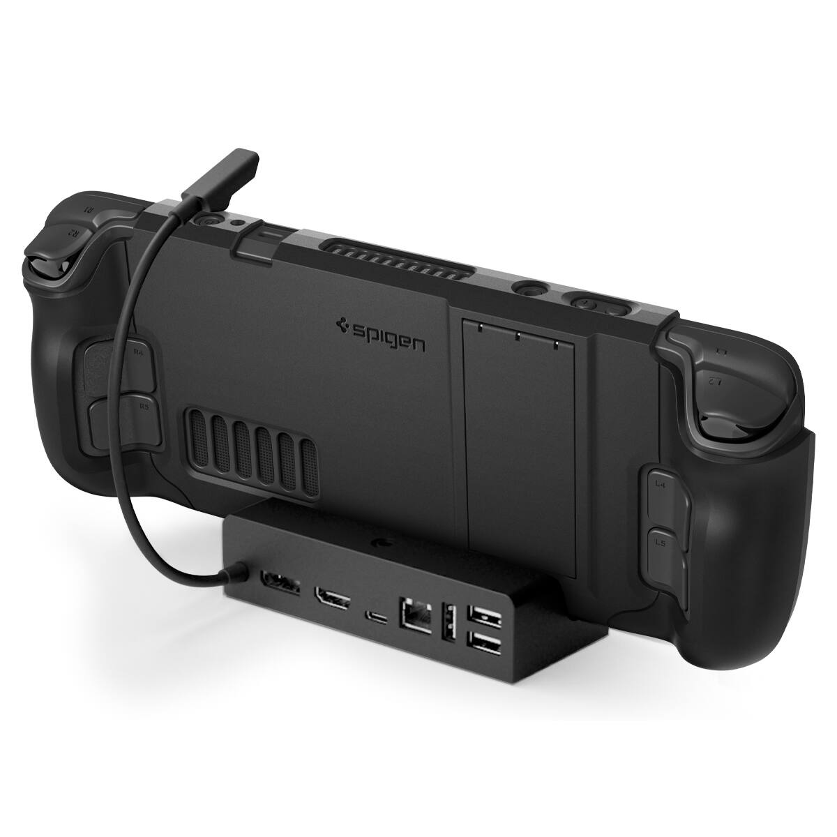 Alt View 6. Spigen - Spigen Thin Fit Pro Case for Steam Deck - Black.
