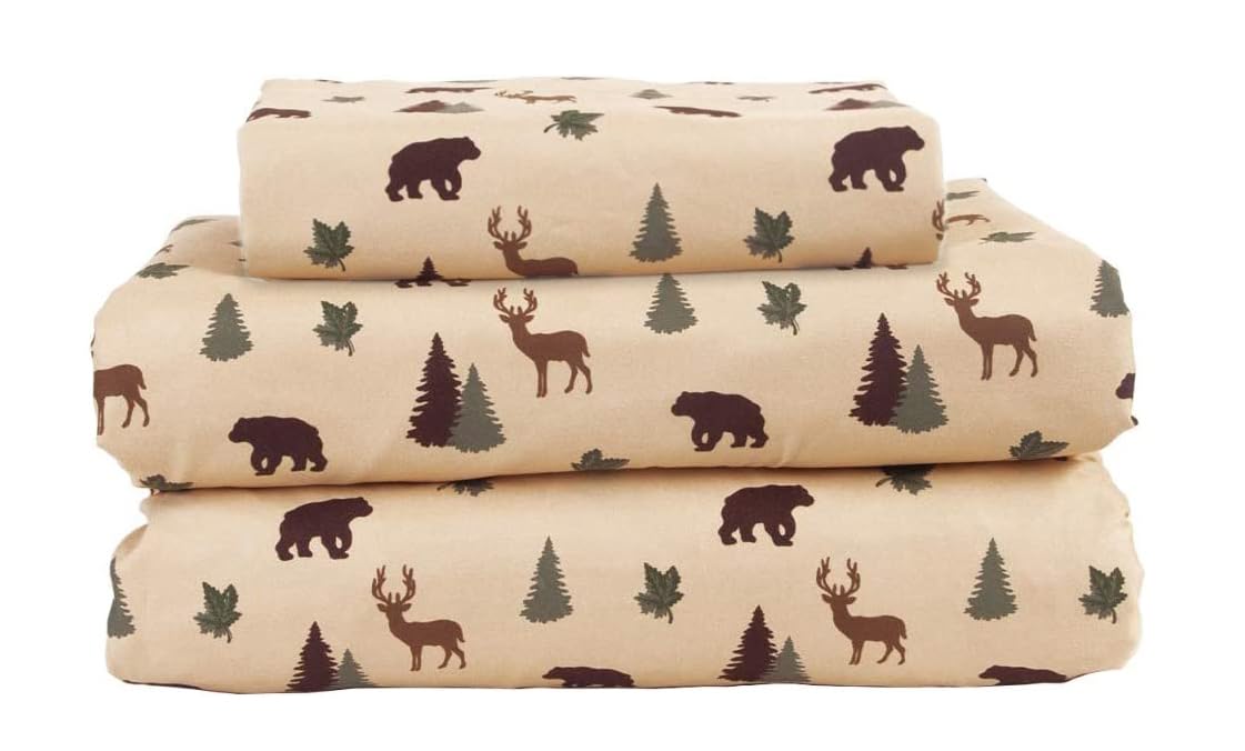 Brown Tan Green Twin