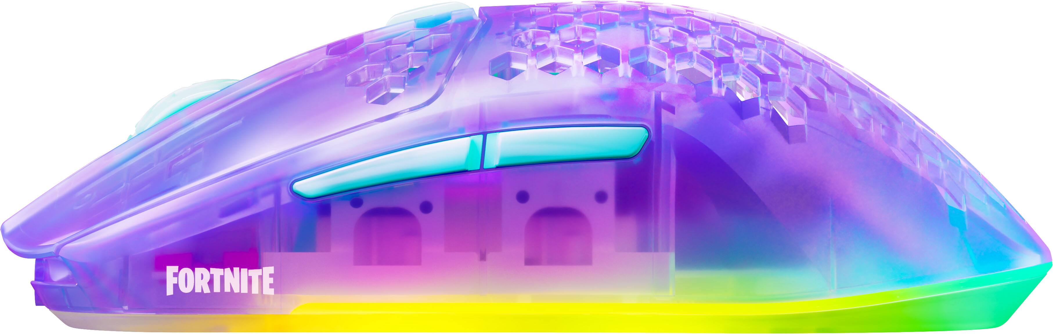 Alt View 8. SteelSeries - Aerox 3 Wireless Gen 2 RGB 26K Optical Gaming Mouse with AquaBarrier Protection - Dual 2.4GHz/Bluetooth for PC/Mac - Fortnite Storm Edition Multicolor.