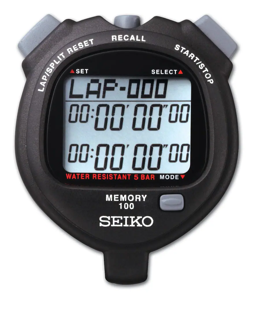 Seiko S056 Stopwatch Black S056-B - Best Buy