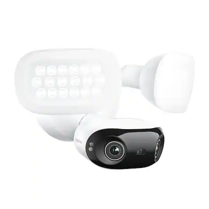 Front. Reolink - Elite F751W 4K 8MP Outdoor Wired Wi - Fi Panorama Security Camera with Floodlights and AI Smart Search - White.