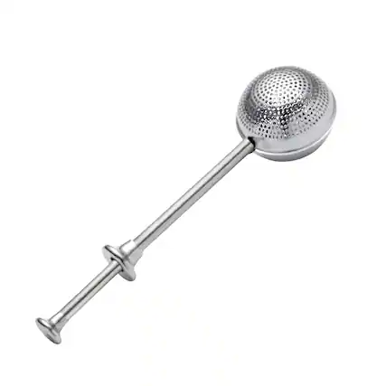 Front. Kitcheniva - Stainless Steel Tea Ball Infuser Strainer - Silver.