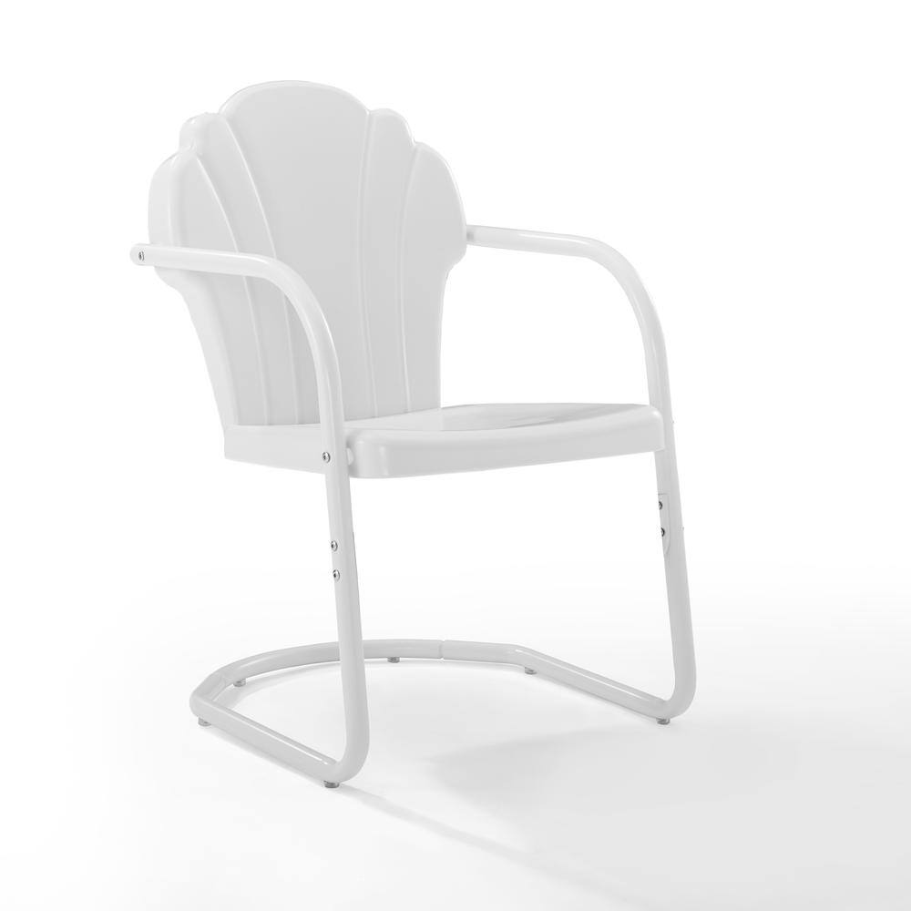 Alt View 2. Crosley Furniture - Tulip 2Pc Retro Outdoor Chair Set - 2 Chairs - White Satin.