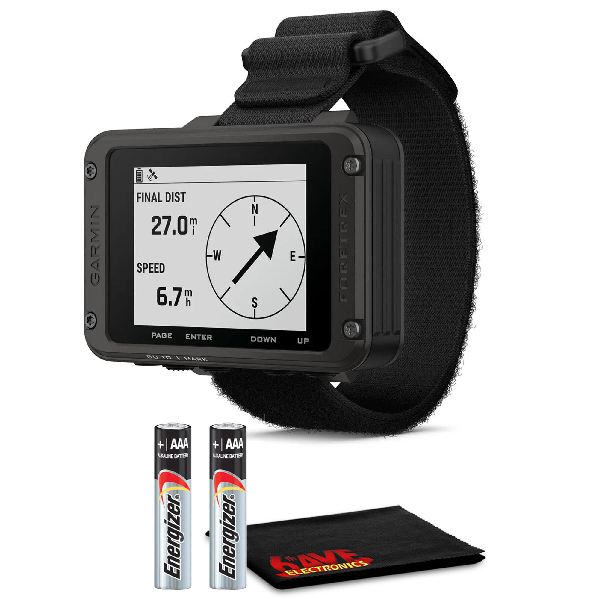 GARMIN FORETREX

FINAL DIST 27.0 m
SPEED 6.7 m/h

PAGE ENTER 60m0
DOWN UP

AAA LUMINE BATTERY Energizer
AAA ARALINE BATTERY Energizer

SAVE ELECTRONICS