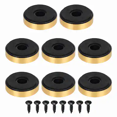 Unique Bargains - 8pcs Speaker Isolation Feet, 40x10mm Plastic Foam Shock Absorption Pad Anti Vibration for Amplifier HiFi - Gold Unique Bargains - 8pcs Speaker Isolation Feet, 40x10mm Plastic Foam Shock Absorption Pad Anti Vibration for Amplifier HiFi - Gold
