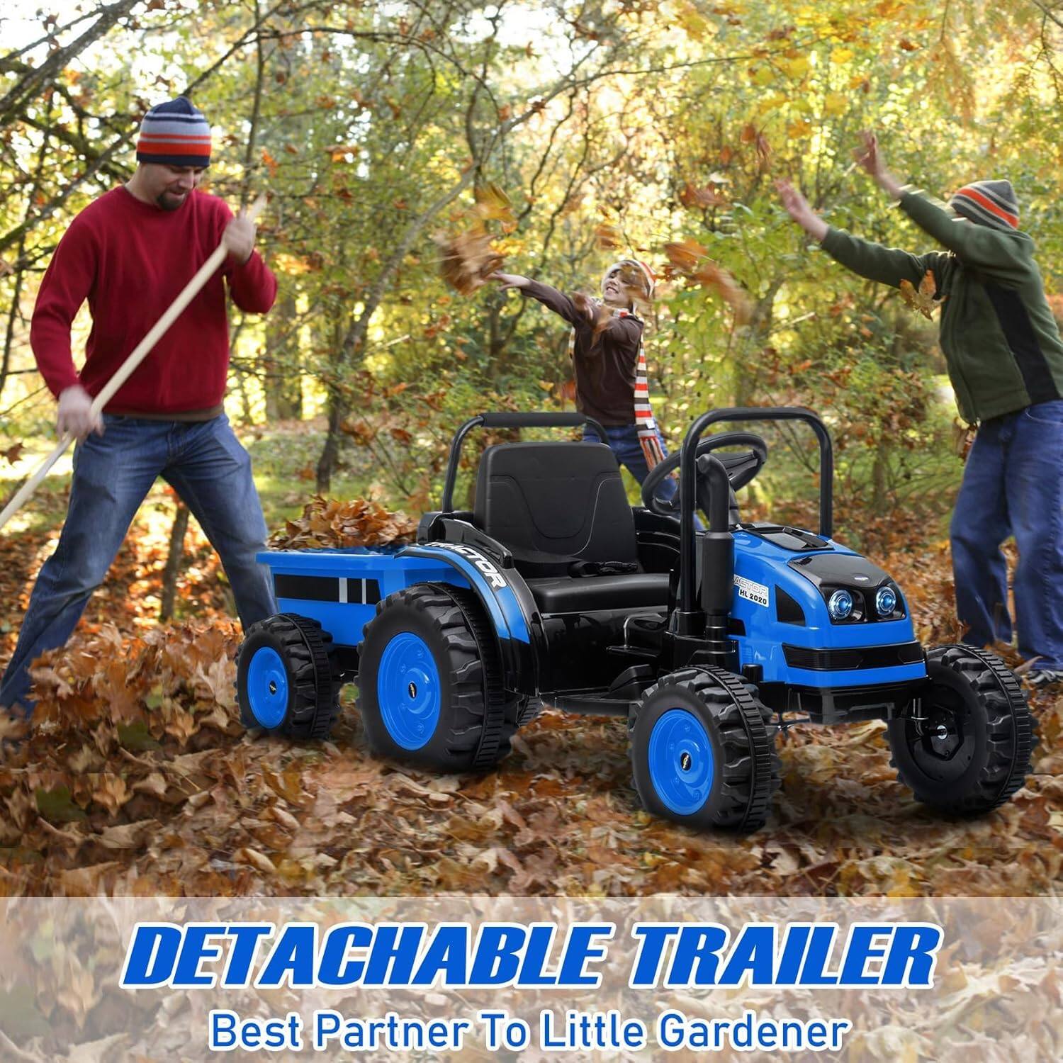 DETACHABLE TRAILER  
Best Partner To Little Gardener
