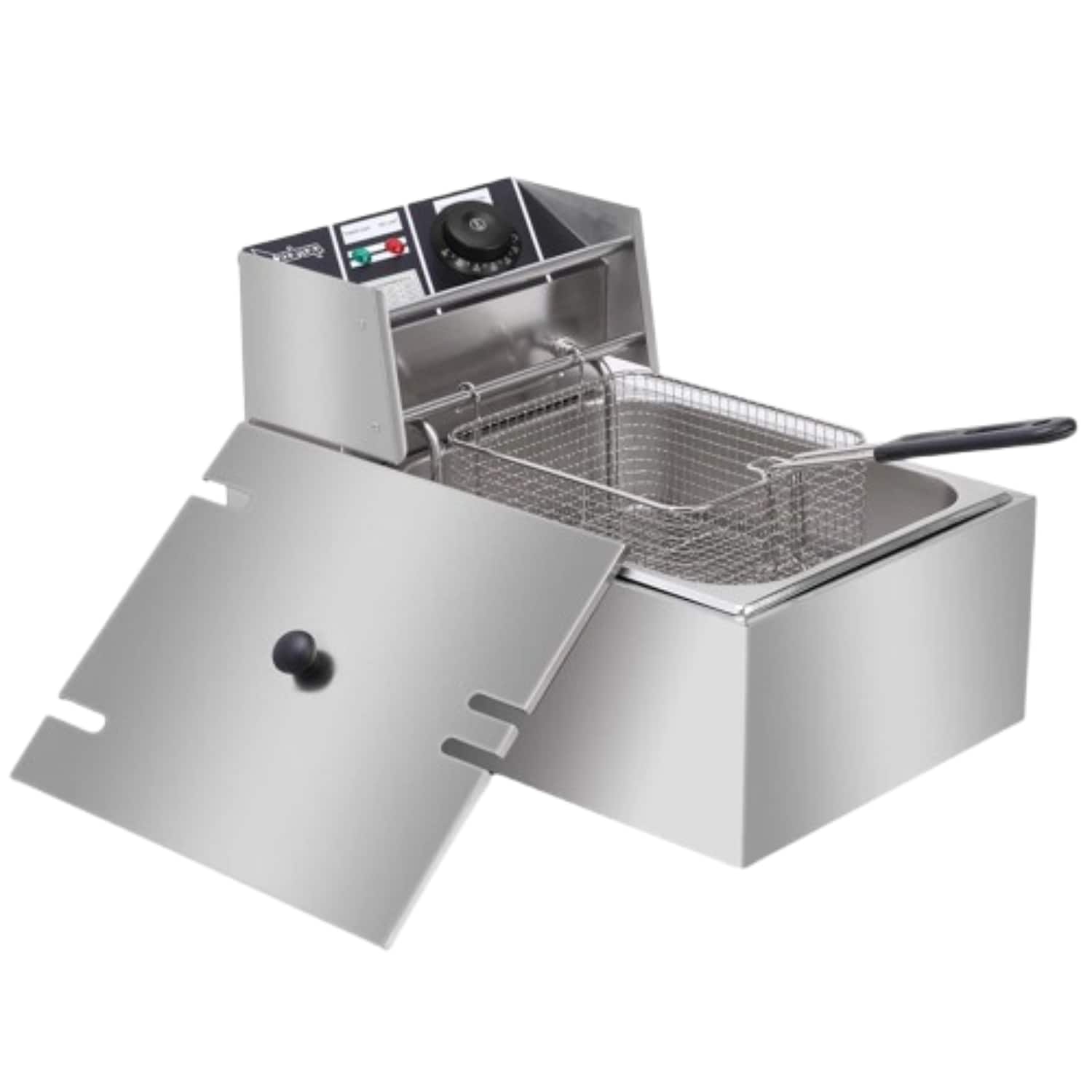 Home Collection - 6L Electric Deep Fryer Stainless Steel 2500W Commercial Home - Silver