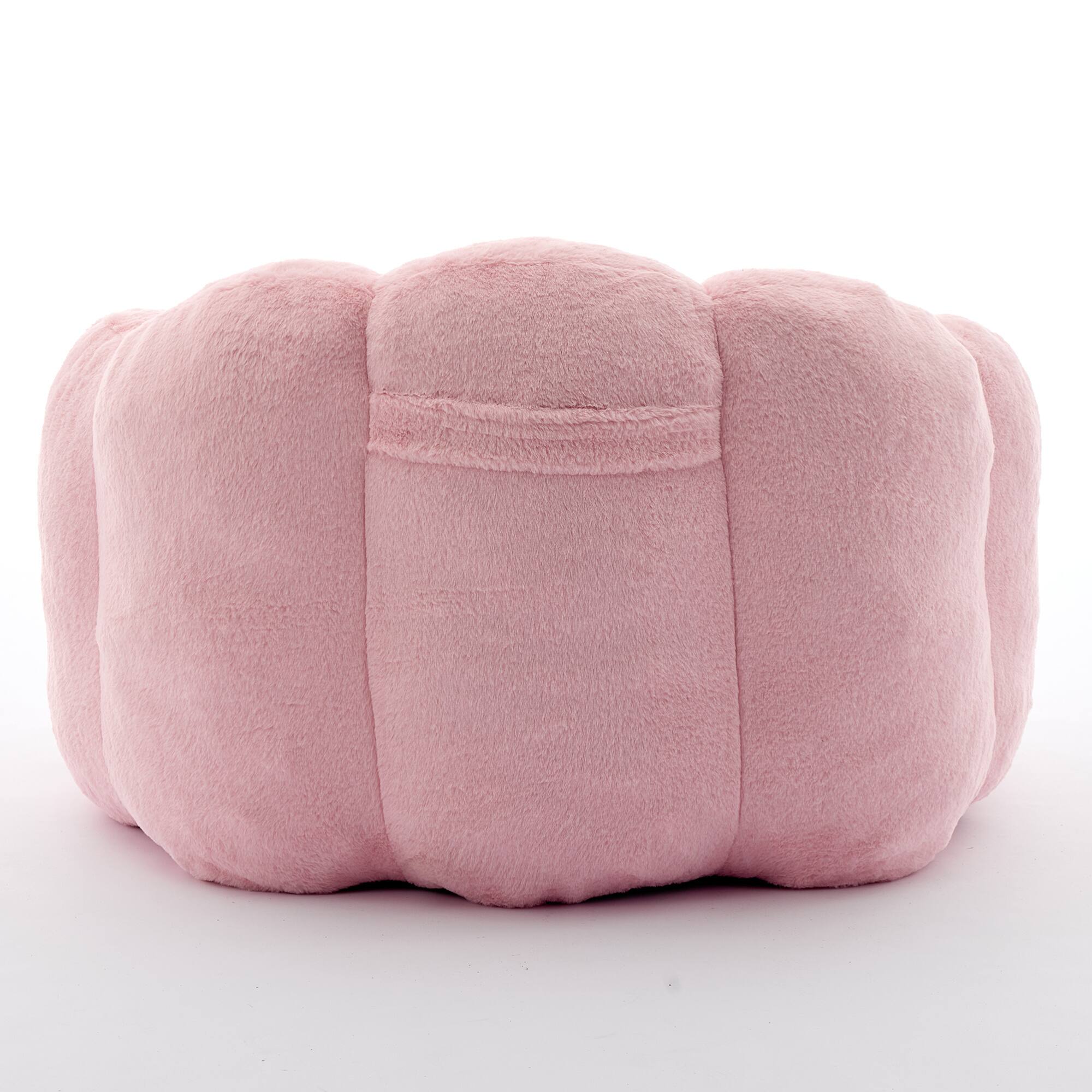 Alt View 9. GOODSILO - Lotus Style Compression Sofa Bean Bag Chair with Pull Ring for Easy Mobility and No Assembly Required - Pink.