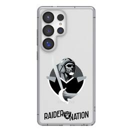Keyscaper - NFL - Las Vegas Raiders Galaxy Clear Case - S24 Ultra - Multicolor