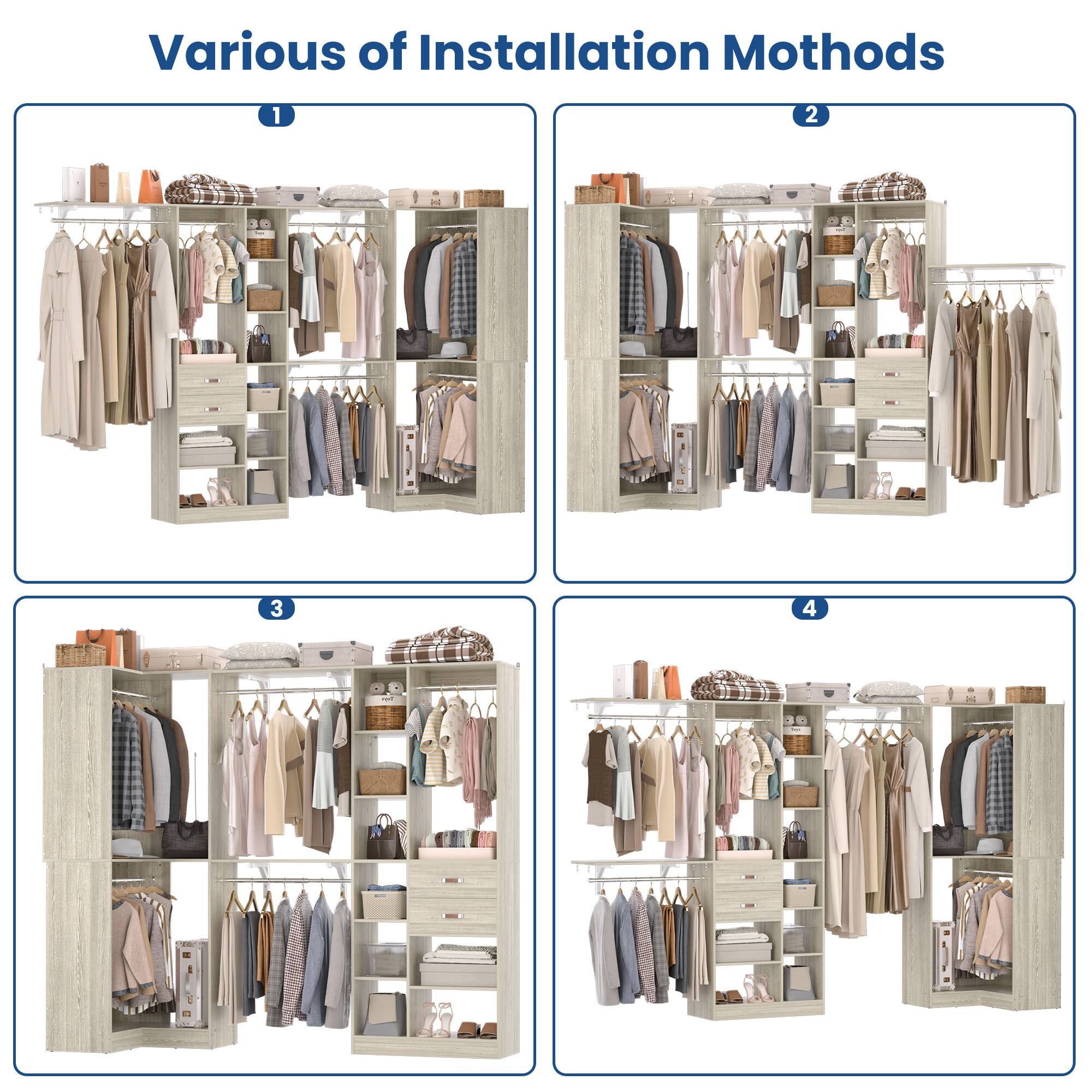 Various of Installation Methods 1 2 3 4