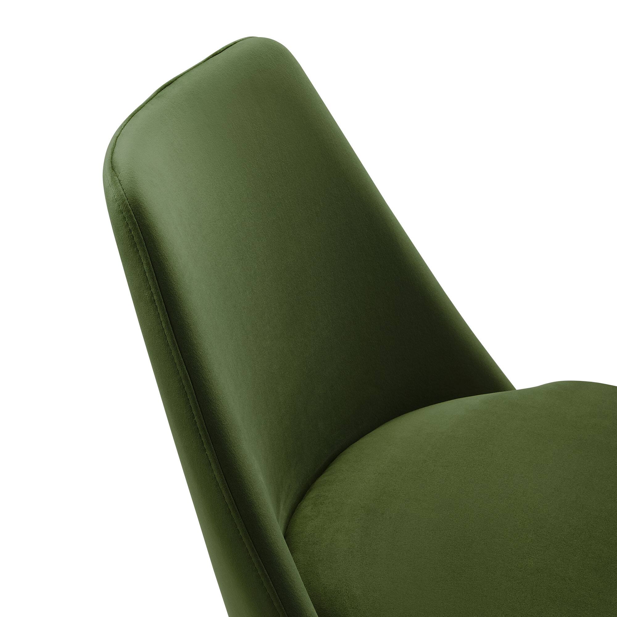 Alt View 6. Modway - Lippa Swivel Dining Chair by Modway - Black Moss Green.