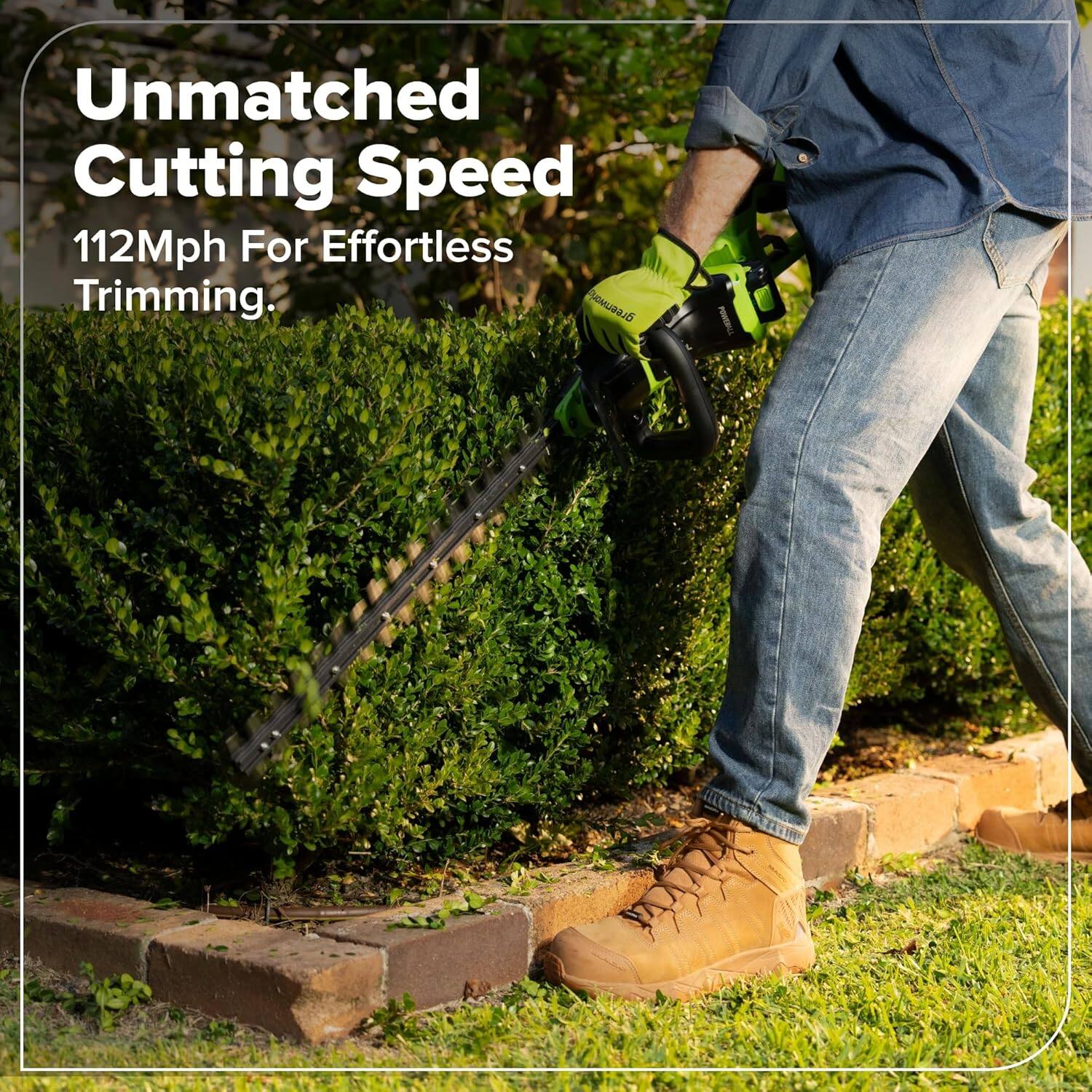Unmatched Cutting Speed  
112Mph For Effortless Trimming.